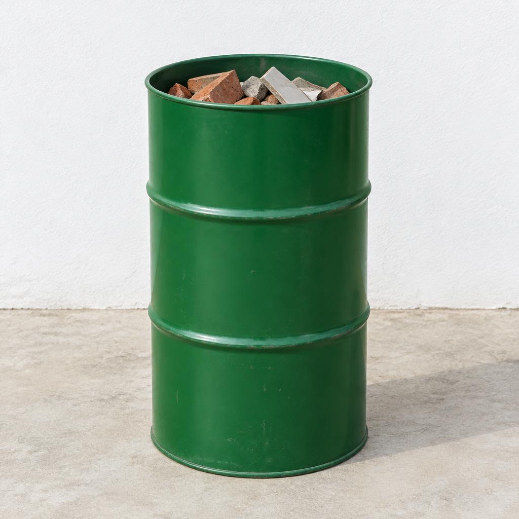 Tambor verde de 200L